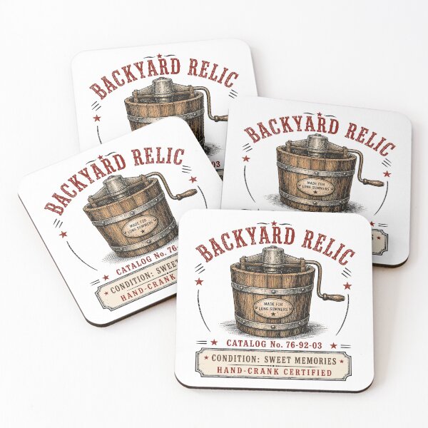 Item preview, Backyard Relic | Vintage Hand Crank Ice Cream Maker | Sweet Memories | Summer Americana designed and sold by Mikoff04-arts.