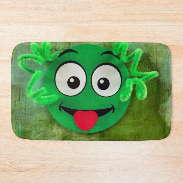 Item preview, Playful Green Emoji With Smiling Face designed and sold by sneidere9dace.