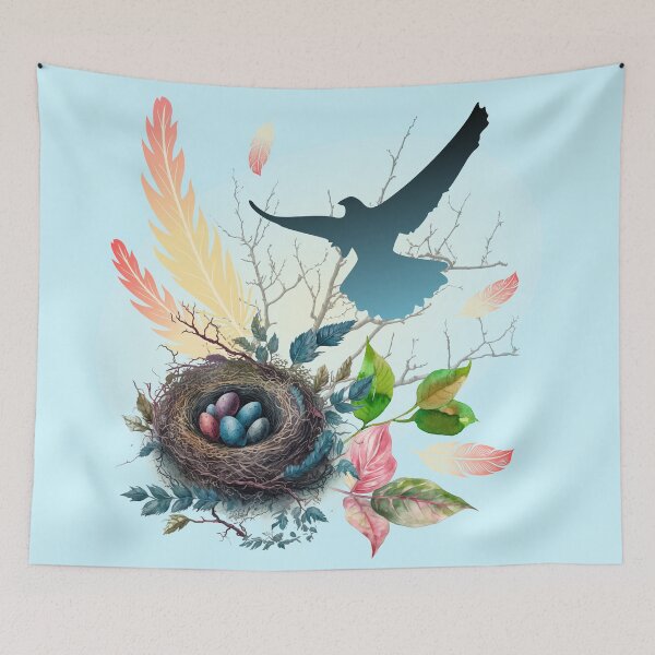 Item preview, Nature Bird Collage designed and sold by Sachie's Studio.