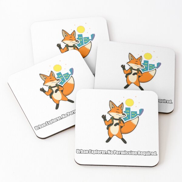 Item preview, Fox - Urban Explorer No Permission Required - Funny Fox Gift designed and sold by pawdrops.