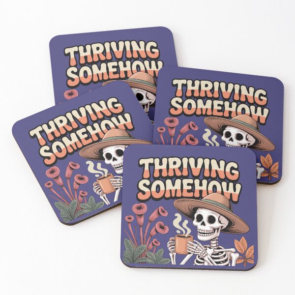 Item preview, Thanksgiving Skeleton Coffee Shirt Cozy Fall Autumn Aesthetic Tee designed and sold by Raw Tigers.