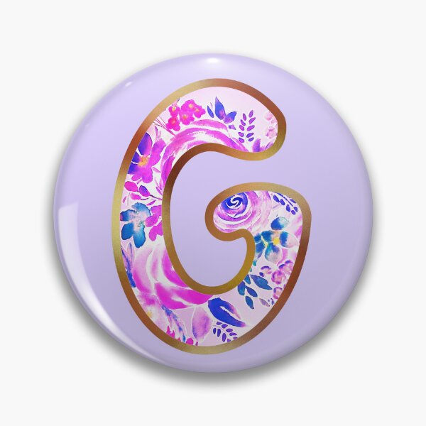 Item preview, G alphabet letter Floral Lettering  designed and sold by elenabdesigns.