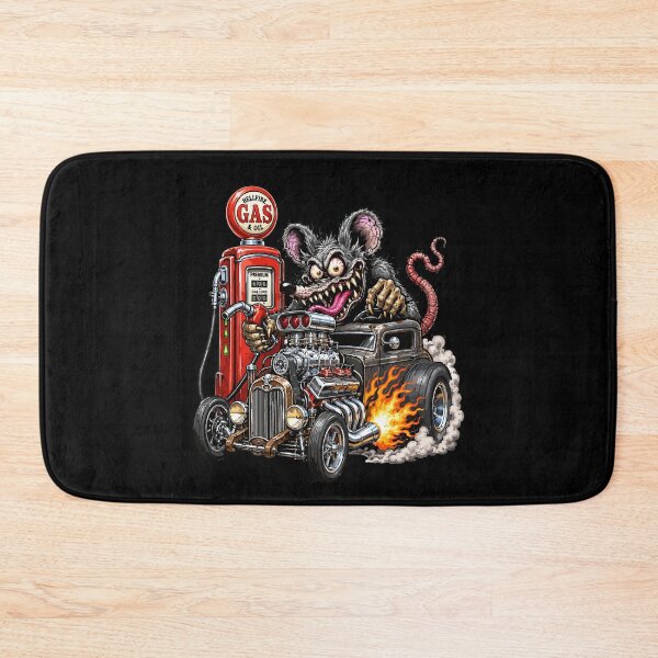 Item preview, Monster Rat Hotrod Gas Station Garage Art designed and sold by hobrath.