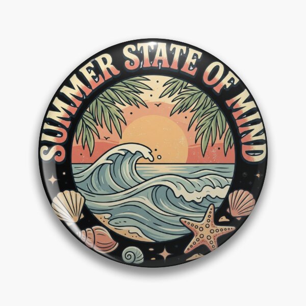 Item preview, Summer State Of Mind Vintage Beach Sunset Ocean Wave designed and sold by PACS0011.