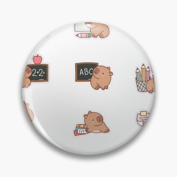Item preview, Back To School Capybara Kawaii Sticker Pack designed and sold by KAWAII STUDIO NB.