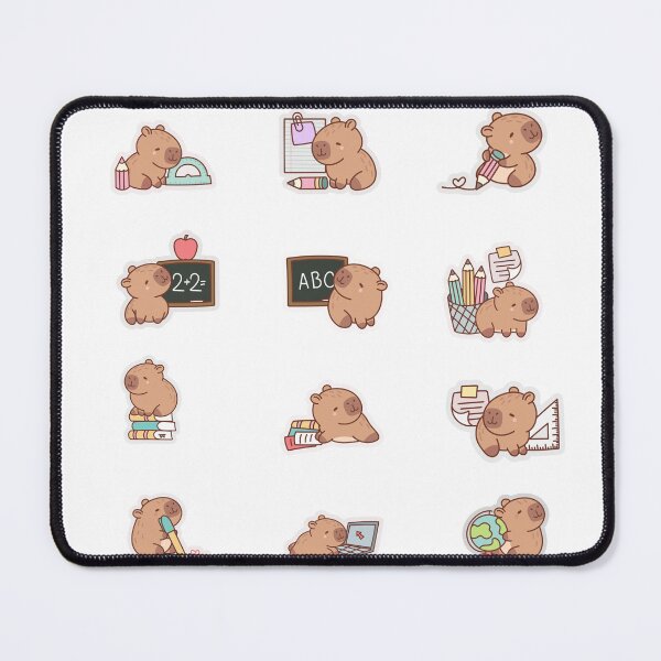 Item preview, Back To School Capybara Kawaii Sticker Pack designed and sold by KAWAII STUDIO NB.