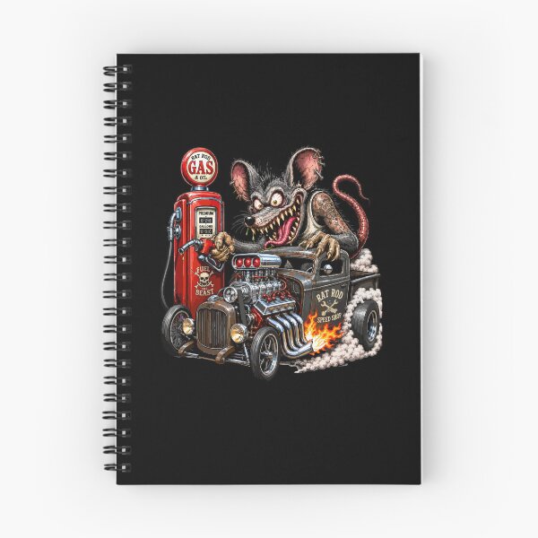 Item preview, Monster Rat Hotrod Pickup Truck Gas Station Garage Art designed and sold by hobrath.