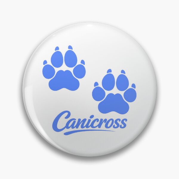 Item preview, Canicross – Blue Double Dog Paw Prints designed and sold by OTSC.