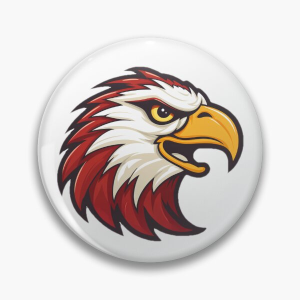Item preview, Hawks Eagles Falcon -  Mascot Red // School Spirit College Team Cheer designed and sold by Aubergine Designs.