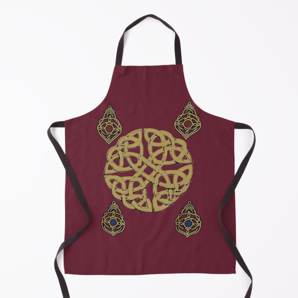 Item preview, Golden Celtic Knot – Ornate Gemstone Sacred Pattern Rubi Red designed and sold by Macramellennias.