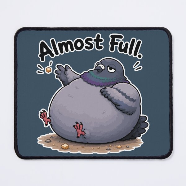 Item preview, Almost Full Funny Chubby Pigeon Cartoon Bird Sticker designed and sold by SimplePoDesign.
