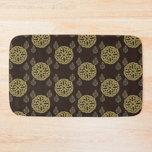 Item preview, Golden Celtic Knot – Ornate Gemstone Sacred Pattern Dark Oak Edition  designed and sold by Macramellennias.