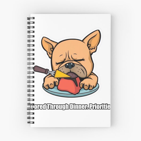 Item preview, French Bulldog - Snored Through Dinner Priorities - Funny Frenchie Gift designed and sold by pawdrops.