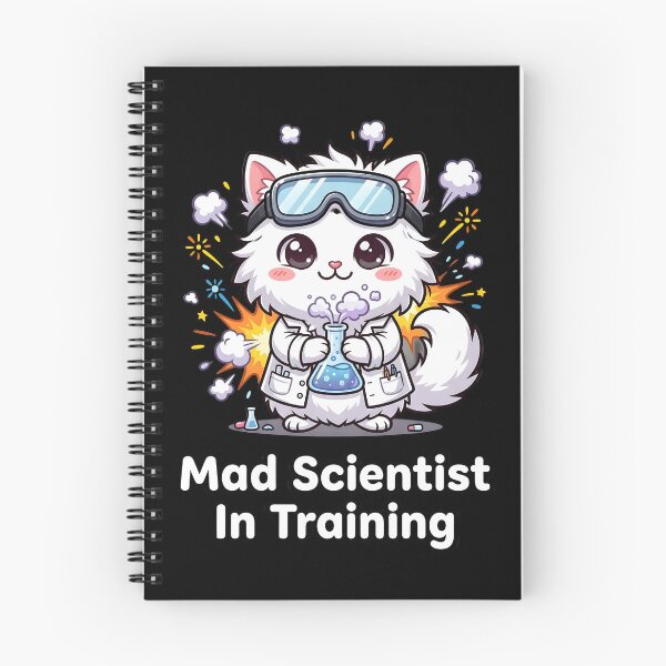 Item preview, Mad Scientist In Training – Funny Kawaii Cat Scientist Meme designed and sold by Wennity.