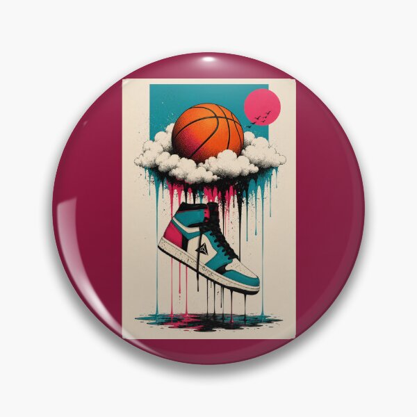 Item preview, Basketball - melting art designed and sold by AcornAndPebble.