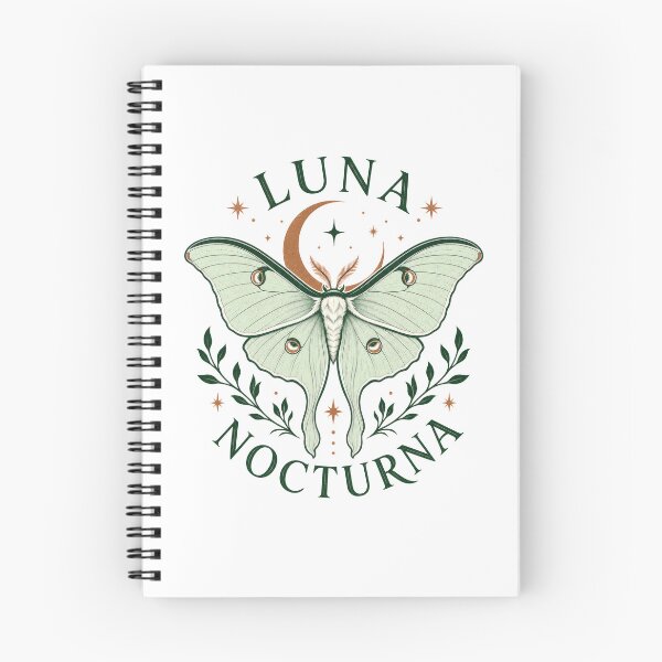 Item preview, Luna Nocturna Moth Celestial Moon Night Insect designed and sold by AntiqueImages.