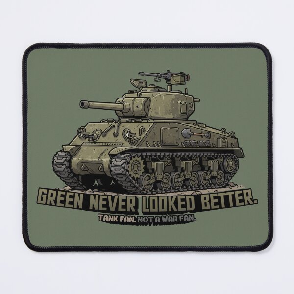 Item preview, Sherman Tank – Green Never Looked Better designed and sold by IDGY_de.