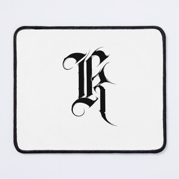 Item preview, Gothic K | Dark Alternative Letter (Black Version) designed and sold by byKira-Dark.