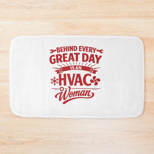Item preview, HVAC Woman Pride - Behind Every Great Day HVAC Tech Design designed and sold by FrozenHeat97.