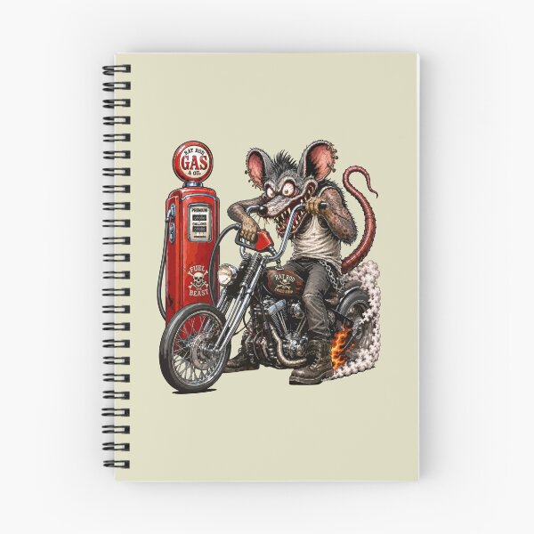 Item preview, Monster Rat Biker Gas Station Chopper Art designed and sold by hobrath.