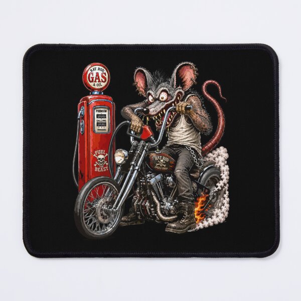 Item preview, Monster Rat Biker Gas Station Chopper Art designed and sold by hobrath.