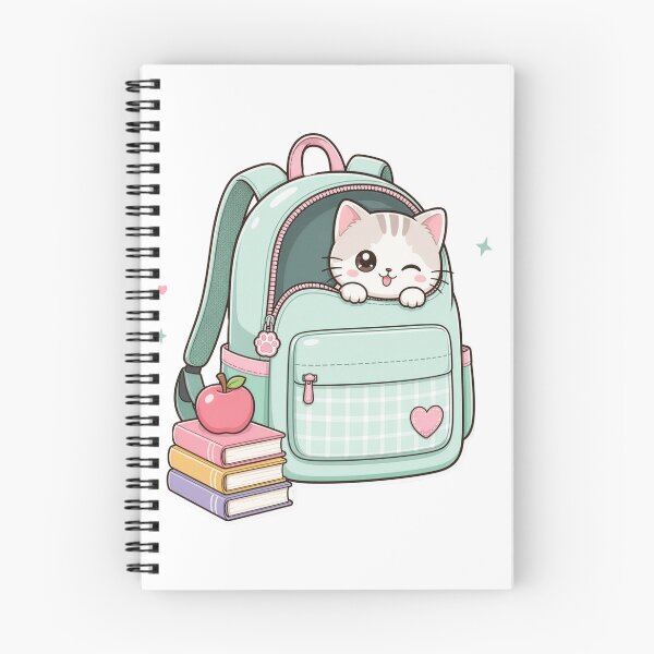 Item preview, Back to school cat designed and sold by Kitty-and-Cat.