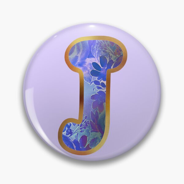 Item preview, J alphabet letter Floral Lettering  designed and sold by elenabdesigns.