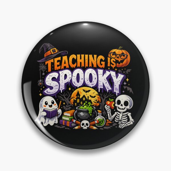 Artikelvorschau, Unterrichten ist gruselig Halloween Lehrer entworfen und verkauft von ttuniques.