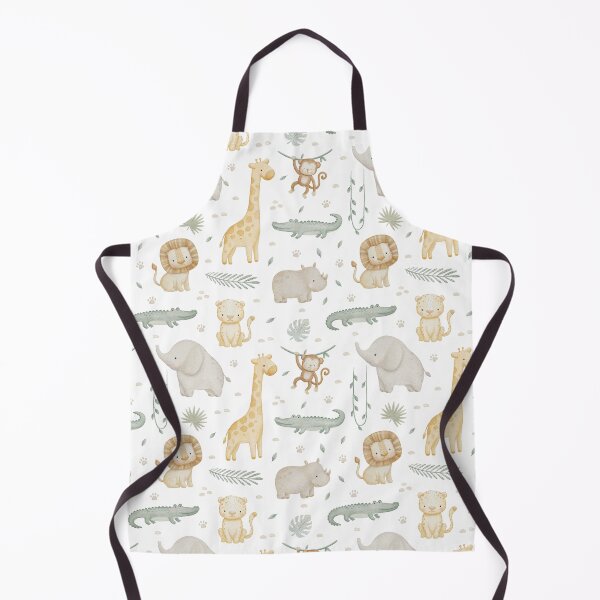 Item preview, Cute Watercolor Safari Animals Seamless Pattern designed and sold by tetiartlineshop.