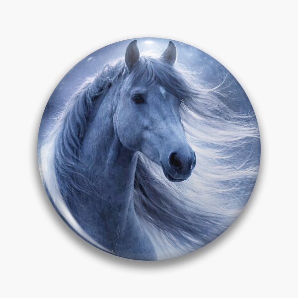Item preview, Majestic Horse in Snowy Forest Winter Solstice Yule designed and sold by Stephanie Laird.