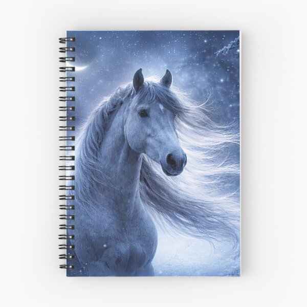 Item preview, Majestic Horse in Snowy Forest Winter Solstice Yule designed and sold by Stephanie Laird.