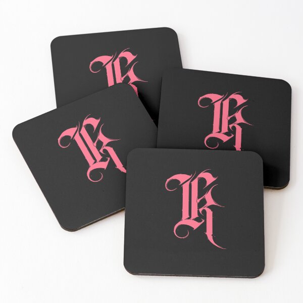 Item preview, Gothic K | Dark Alternative Letter (Pink Version) designed and sold by byKira-Dark.