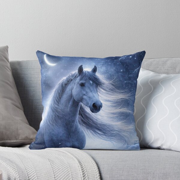 Item preview, Majestic Horse in Snowy Forest Winter Solstice Yule designed and sold by Stephanie Laird.