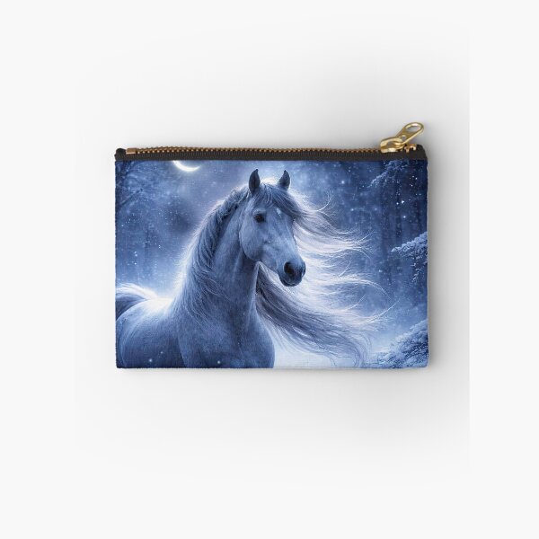 Item preview, Majestic Horse in Snowy Forest Winter Solstice Yule designed and sold by Stephanie Laird.