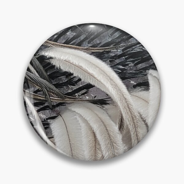 Item preview, Black and White Emu Feather Texture | Beale Wildlife Park designed and sold by Tessera Co.