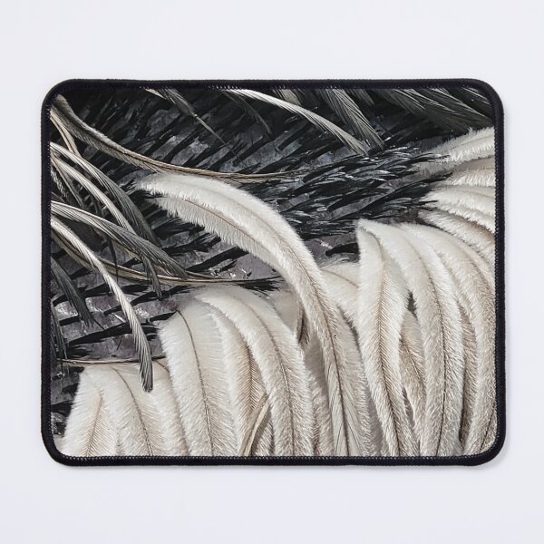 Item preview, Black and White Emu Feather Texture | Beale Wildlife Park designed and sold by Tessera Co.