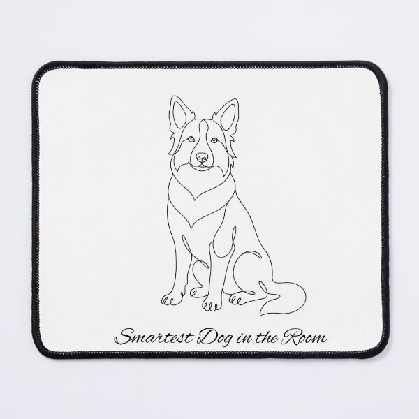 Item preview, Border Collie Smartest Dog in the Room Funny Line Art Design designed and sold by Nalvie Studio.