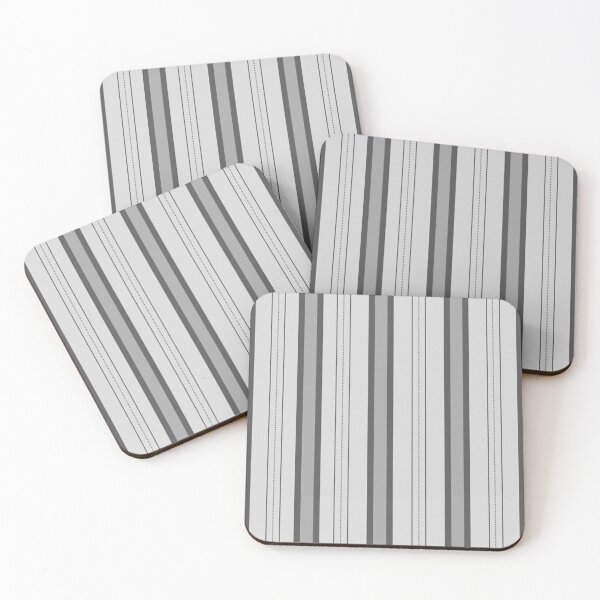 Item preview, Light Gray & Gray Thick and Thin Stripes designed and sold by KSimpson838.