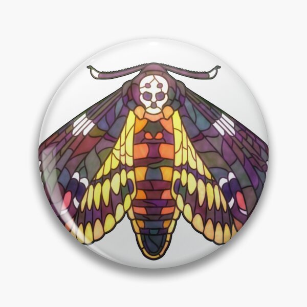 Item preview, Death's-head Hawkmoth - Stained Glass Moths Project designed and sold by AubrietaRose.
