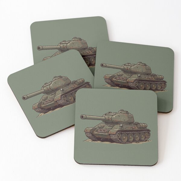 Item preview, T-34 Tank – Cartoon Illustration designed and sold by IDGY_de.