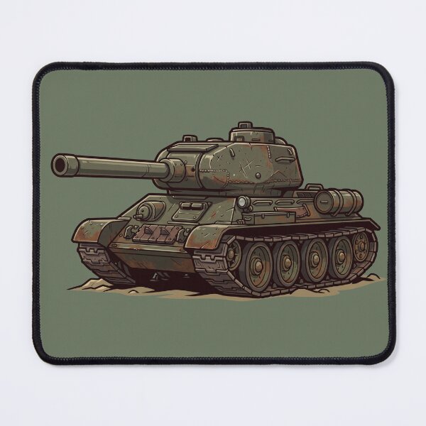Item preview, T-34 Tank – Cartoon Illustration designed and sold by IDGY_de.