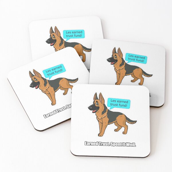 Item preview, German Shepherd - Earned Trust Spent It Well - Funny GSD Gift designed and sold by pawdrops.