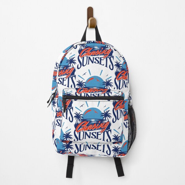 Item preview, Chasing Sunsets Traditional Blue Orange Retro Family Cruise Design designed and sold by illeN-Art-World.