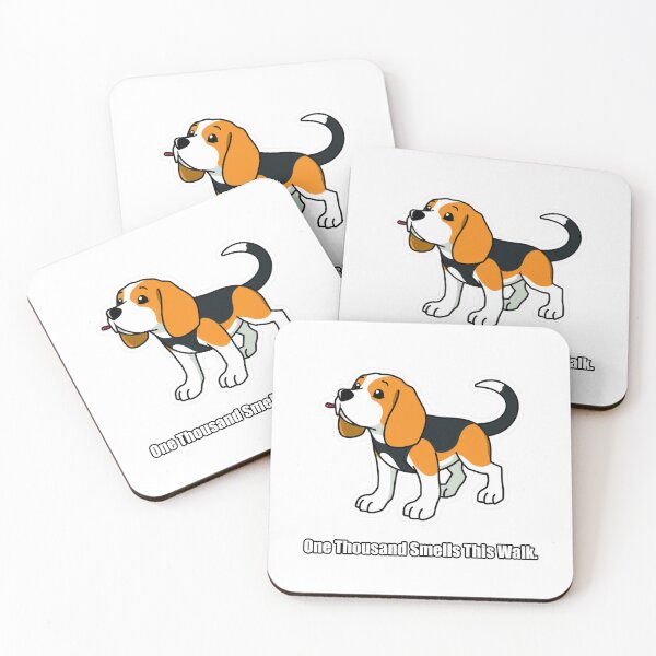 Artikelvorschau, Beagle – Tausend Gerüche auf diesem Spaziergang – Lustiges Beagle-Geschenk entworfen und verkauft von pawdrops.