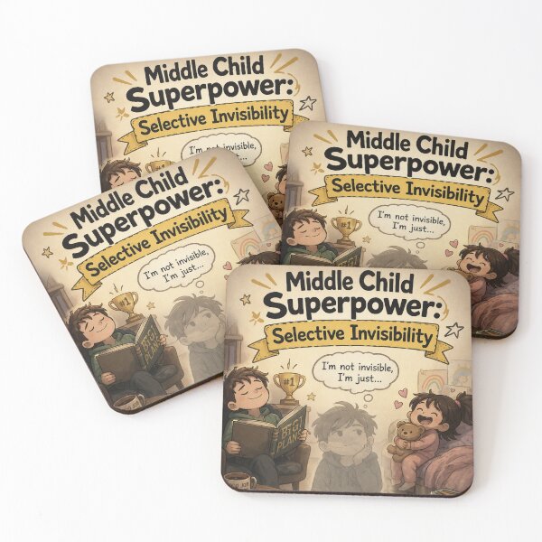 Item preview, Middle Child Superpower Selective Invisibility Funny Gift designed and sold by irfanshikh.
