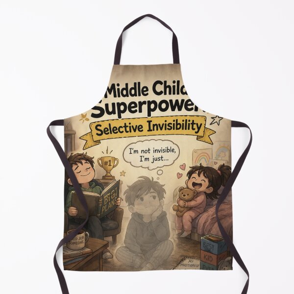 Item preview, Middle Child Superpower Selective Invisibility Funny Gift designed and sold by irfanshikh.