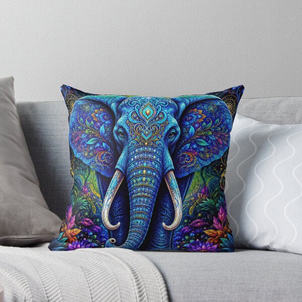 Item preview, Lab Visions 131: Ornate Blue Elephant  designed and sold by The Psychedelic Anarchist.