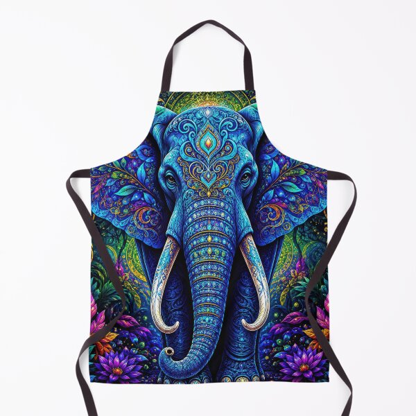 Item preview, Lab Visions 131: Ornate Blue Elephant  designed and sold by The Psychedelic Anarchist.