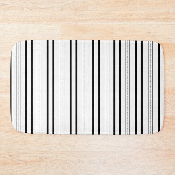 Item preview, White & Black Thick and Thin Stripes designed and sold by KSimpson838.