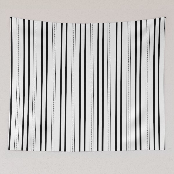 Item preview, White & Black Thick and Thin Stripes designed and sold by KSimpson838.
